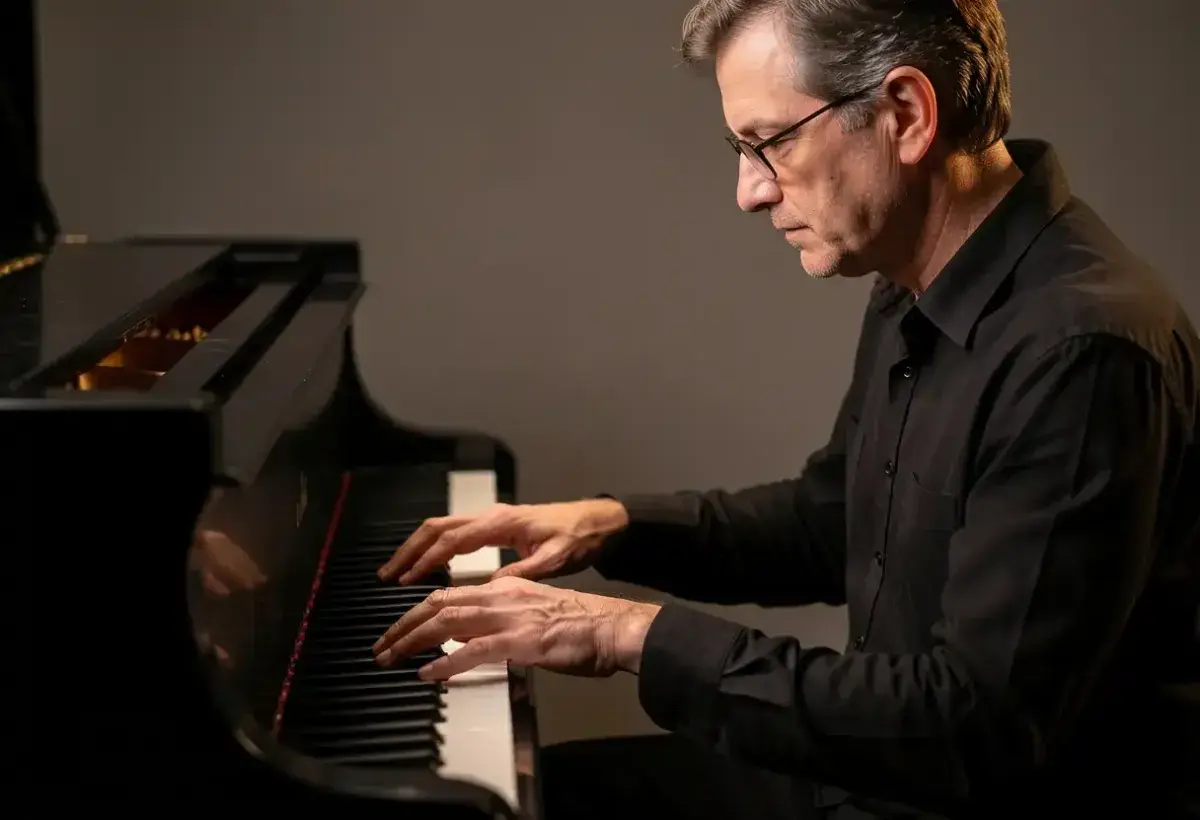 Adult using private speech to enhance learning and coordination