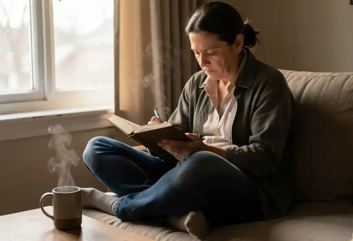 Practicing compassionate self talk during emotional regulation