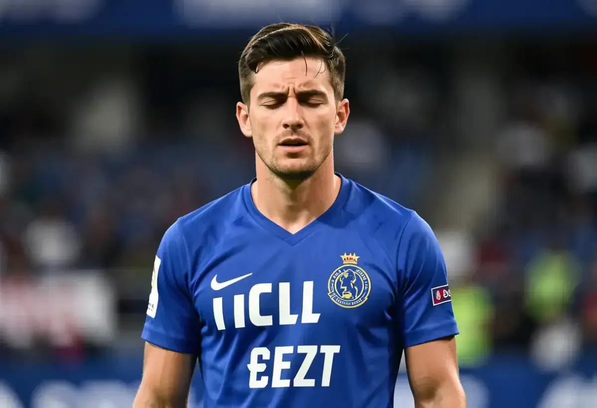 Athlete using motivational self talk before performance