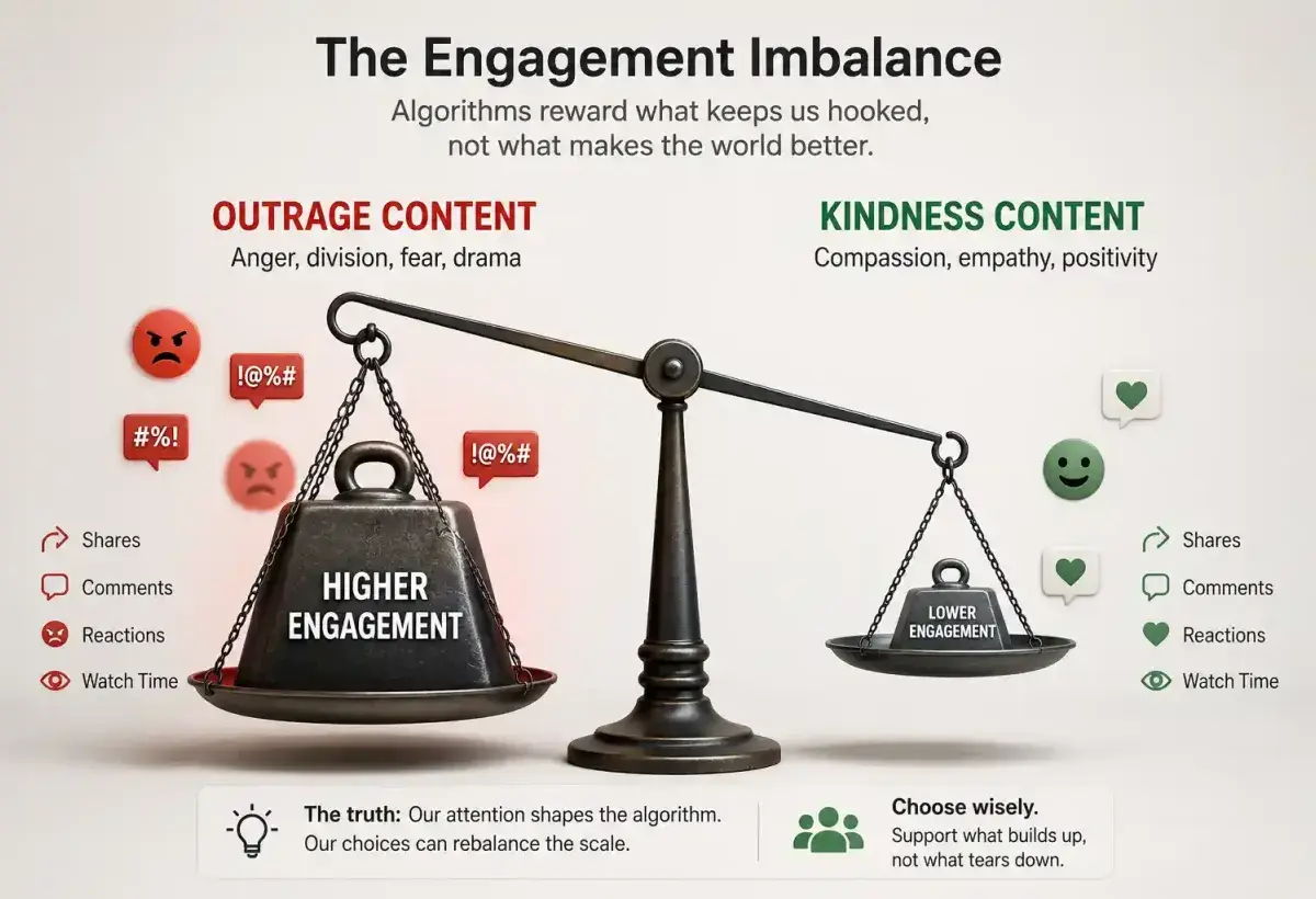 How algorithms reward outrage over kindness