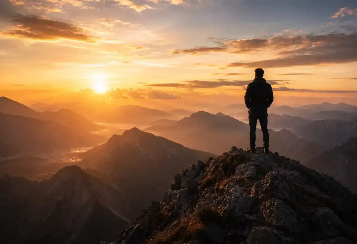 Sunrise symbolizing hope and future success