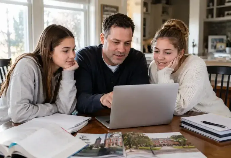 Father Reflecting on His Daughters' Future