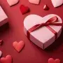 heart box and roses